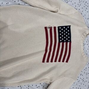 brandy melieve flag sweater